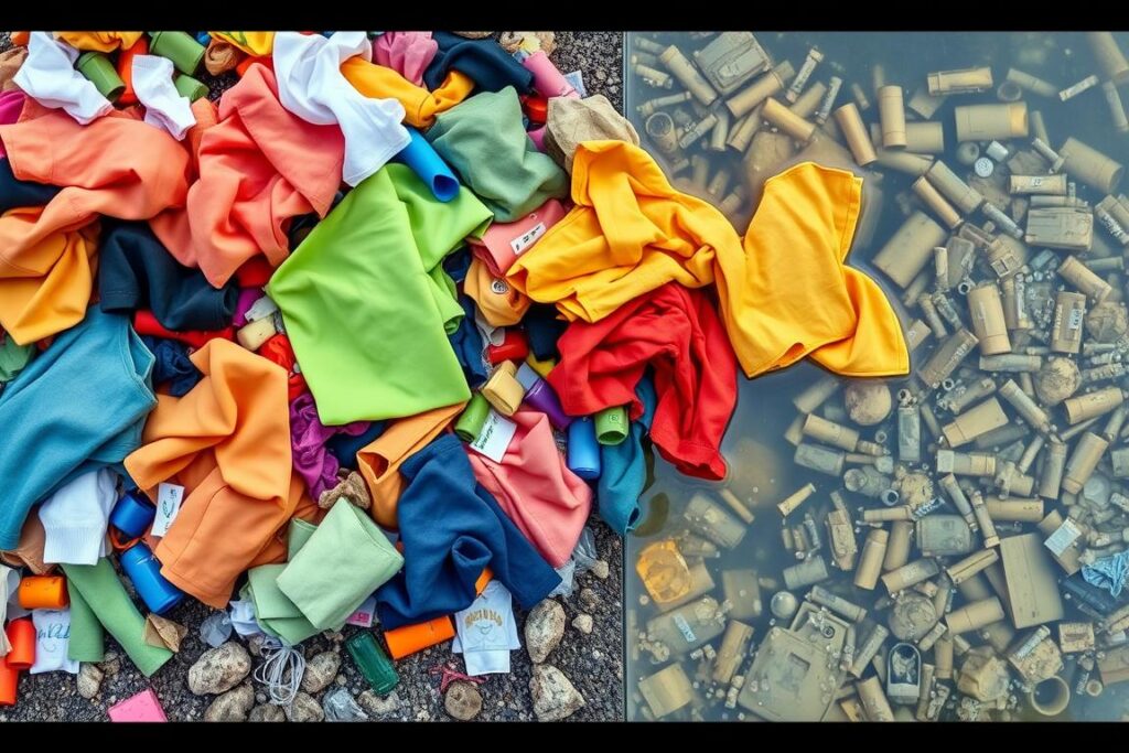 Stos tanich ubrań z fast fashion i ich wpływ na środowisko